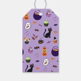 キュートなハロウィンお菓子パーティー ギフトタグ