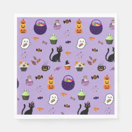 キュートなハロウィンお菓子パーティー スタンダードランチョンナプキン