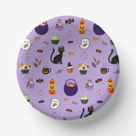 キュートなハロウィンお菓子パーティー ペーパーボウル