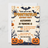 キュートなハロウィンお誕生日会 招待状 (正面)