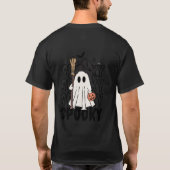 キュートなハロウィンのおばけ – トリック・オア・トリート ユニセックスTシャツ Tシャツ (裏面)