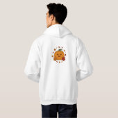 キュートなハロウィンのかぼちゃTシャツ パーカ (裏面フル)