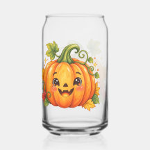 キュートなハロウィンのカボチャのドリンクグラス | ウィムジー