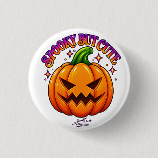 キュートなハロウィンのカボチャ スプーキーだけど可愛い ピンバッジ