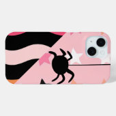 キュートなハロウィンのクモと星 Case-Mate iPhoneケース (裏面 (横))