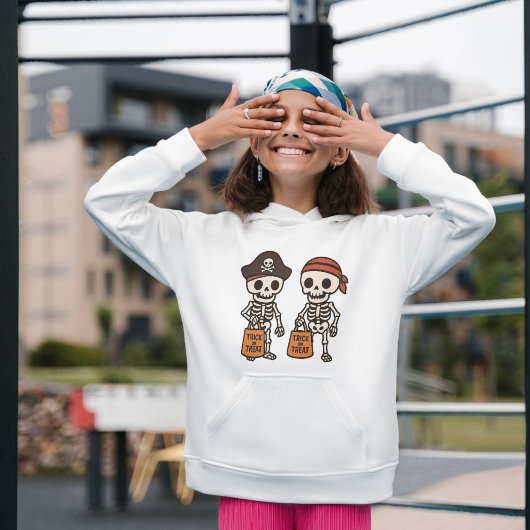キュートなハロウィンのスケルトンパイレーツ