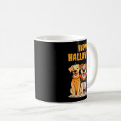 キュートなハロウィンの犬の面白いデザイン コーヒーマグカップ (正面右)