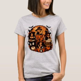 キュートなハロウィンの魔女のホットココア コーヒーマグ Tシャツ