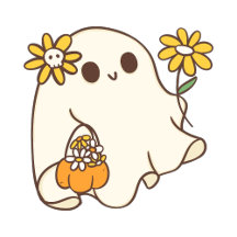 キュートなハロウィンガーリーゴースト