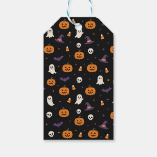 キュートなハロウィンシームレスパターンのギフトタグ ギフトタグ