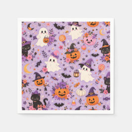 キュートなハロウィンスクエアナプキン スタンダードカクテルナプキン