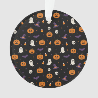 キュートなハロウィンパターンのアクリルオーナメント オーナメント