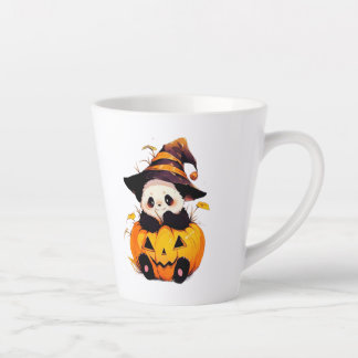 キュートなハロウィンパンダラテマグ | かわいいパンダのP カフェラテマグ