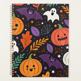 キュートなハロウィンマジックパターン プランナー手帳
