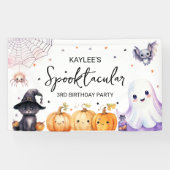 キュートなハロウィン誕生日パーティー 横断幕 (横)