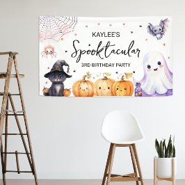 キュートなハロウィン誕生日パーティー 横断幕