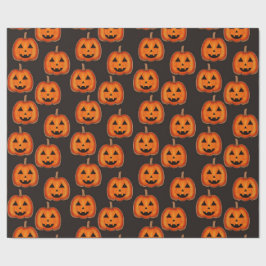 キュートなハロウィン・ジャック・オ・ランタン・パンプキン柄包装紙 ラッピングペーパー