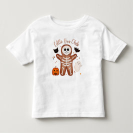 キュートなハロウィン・ジンジャーブレッドスケルトンのトドラーTシャツ トドラーTシャツ