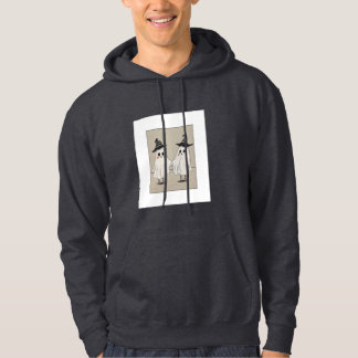キュートなハロウィーンの幽霊カップルTシャツ | ビンテージ パーカ