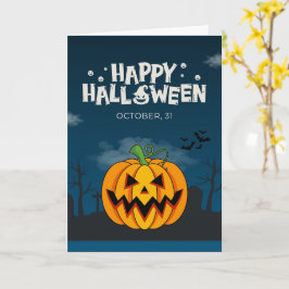 キュートなハロウィーンカード 幽霊、カボチャ カード