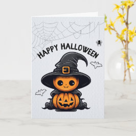 キュートなハロウィーンカード 幽霊、カボチャ カード