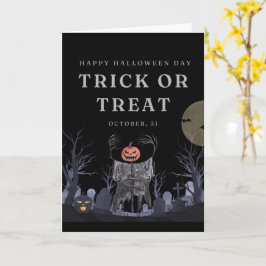 キュートなハロウィーンカード 幽霊、カボチャ カード