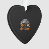 キュートなハロウィーン墓地デザイン Chick or Treat_1 オーナメント (正面)