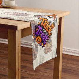 キュートなハロウィーン テーブルランナー お菓子をくれなきゃイタズラしちゃうゾ!