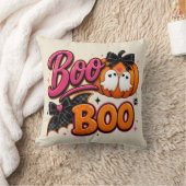キュートなハロウィーン Boo Boo クッション (ブランケット)