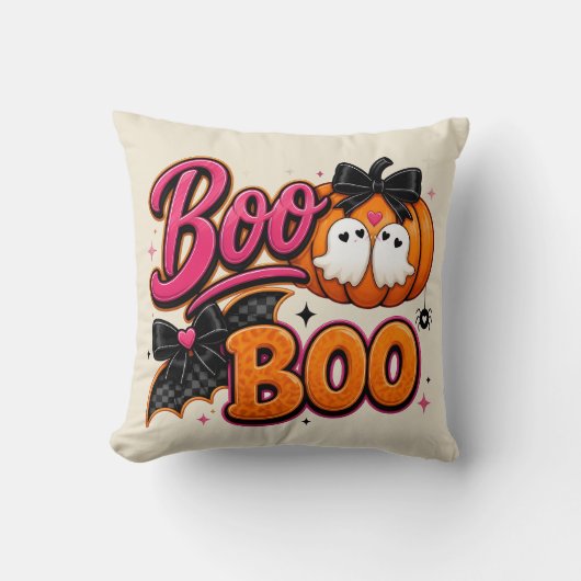 キュートなハロウィーン Boo Boo クッション (正面)