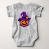 キュートなハロウィーン Boo Boo ベビーボディスーツ (裏面)