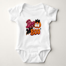 キュートなハロウィーン Boo Boo ベビーボディスーツ