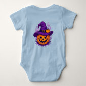 キュートなハロウィーン Boo Boo ベビーボディスーツ (裏面)