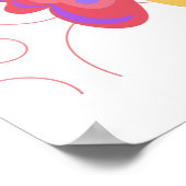 キュートなバタフライかわいいコレクション ポスター (角)