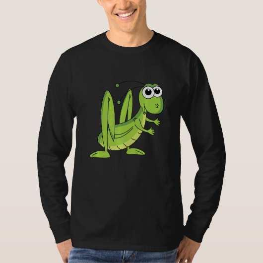 キュートなバッタ Tシャツ (正面)