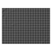 キュートなバッファロープレイドとハートブラックグレー素朴 テーブルクロス (正面(横))