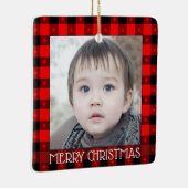 キュートなバッファロープレイドと星名前をカスタムする&写真 セラミックオーナメント (右)