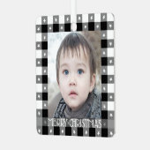 キュートなバッファロープレイドと星名前をカスタムする&写真 メタルオーナメント (正面左)