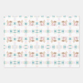 キュートなバニーイースター ラッピングペーパーシート (正面)