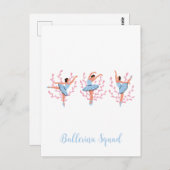 キュートなバレリーナ3 ポストカード (正面/裏面)