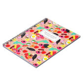 キュートなバレンタインあなたはとても甘いピンクのキャンディ&ハート ノートブック (左側)