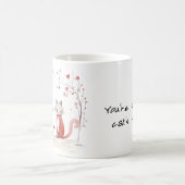 キュートなバレンタインの猫たちあなたはも猫ニャー コーヒーマグカップ (中央)