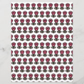 キュートなバレンタイン模様スクラップブック紙 (裏面)