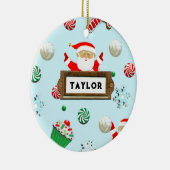 キュートなバレーボールのクリスマスコレクション セラミックオーナメント (右)