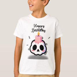 キュートなパステルゴス スカル 誕生日 Tシャツ