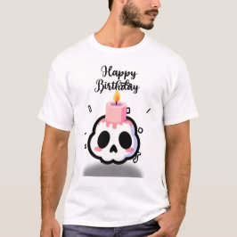 キュートなパステルゴス スカル 誕生日 Tシャツ