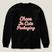 キュートなパッケージの中のカオス - スイート&スパークルTypograp トライブレンドＴシャツ (デザイン正面)