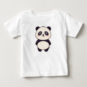 キュートなパンダの子供用Tシャツ - かわいい動物のデザイン ベビーTシャツ