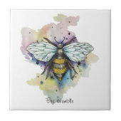 キュートなビーとレインボーウォッシュタイル タイル (正面)