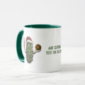 キュートなピックボール選手サンタピックボールギフト マグカップ (正面左)